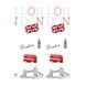 Шторка для ванної TXT LONDON multi +кільця (06870)