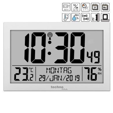 Настінний годинник Technoline WS8016 Silver (WS8016)