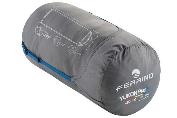 Спальний мішок Ferrino Yukon Plus SQ/+7&deg;C Blue Right (86358NBBD)