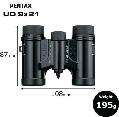 Бінокль Pentax UD 9x21 Black (61811)