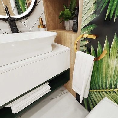 Тримач для туалетного паперу Bisk NATURE BOX, золото (05912)