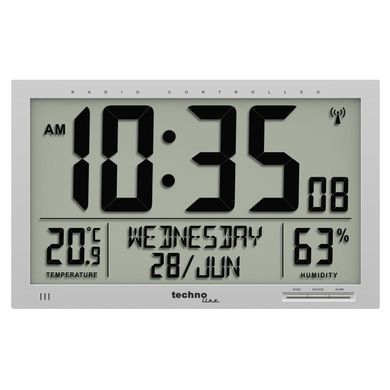 Настінний годинник Technoline WS8013 Silver (WS8013)