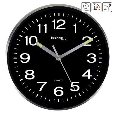 Настінний годинник Technoline WT7620 Black/Silver (WT7620)
