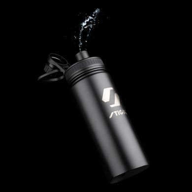 Пляшка для води Stiga Water Bottle Steel Black, 550ml (2905-0101-55)
