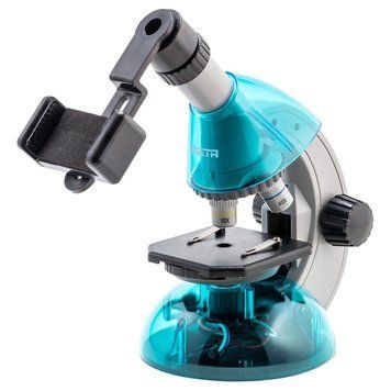 Дитячий мікроскоп SIGETA MIXI 40x-640x BLUE (смартфон-адаптер)