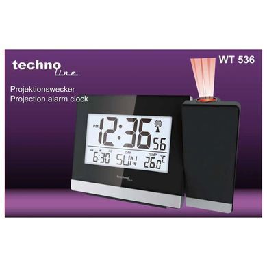 Годинник проекційний Technoline WT536 Black (WT536)